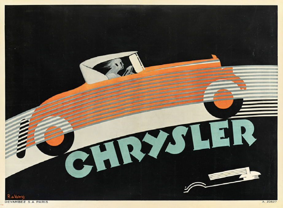 Affiche Chrysler, Roger de Valerio, 1930